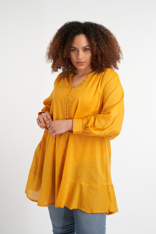 Lange blouse met knoopjes image number 0