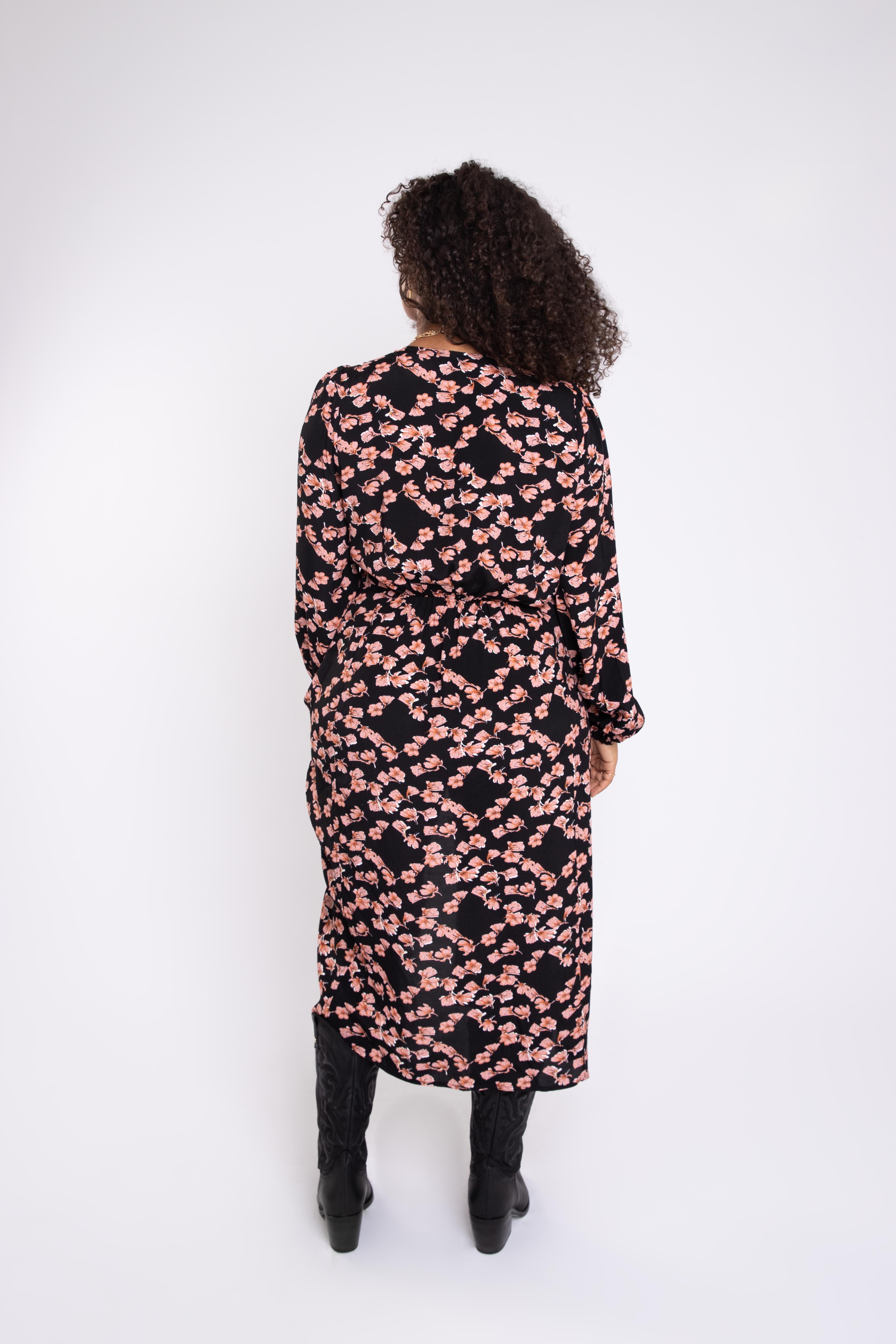 Midi jurk met print image number 4