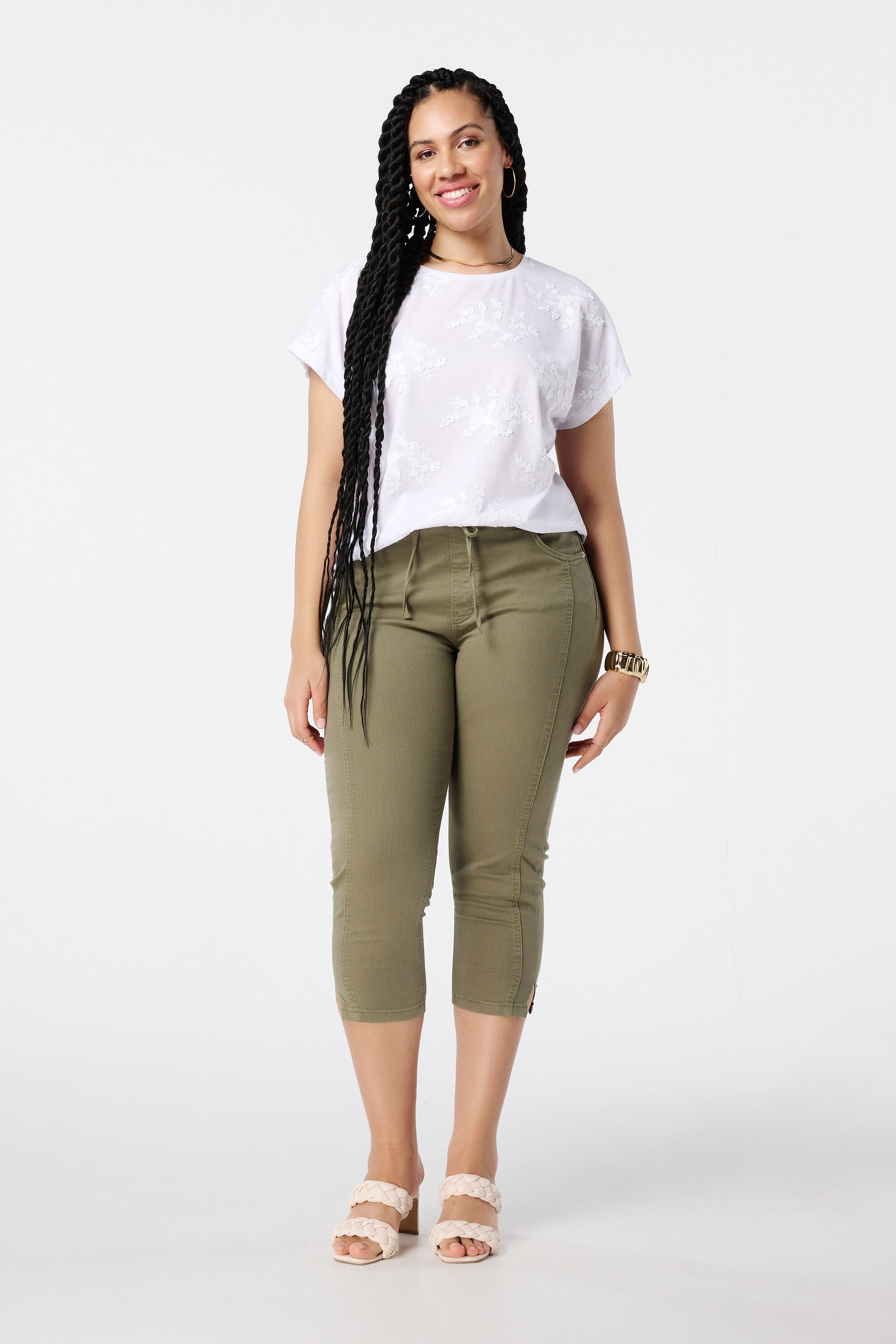 T-shirt met broderie image number 5