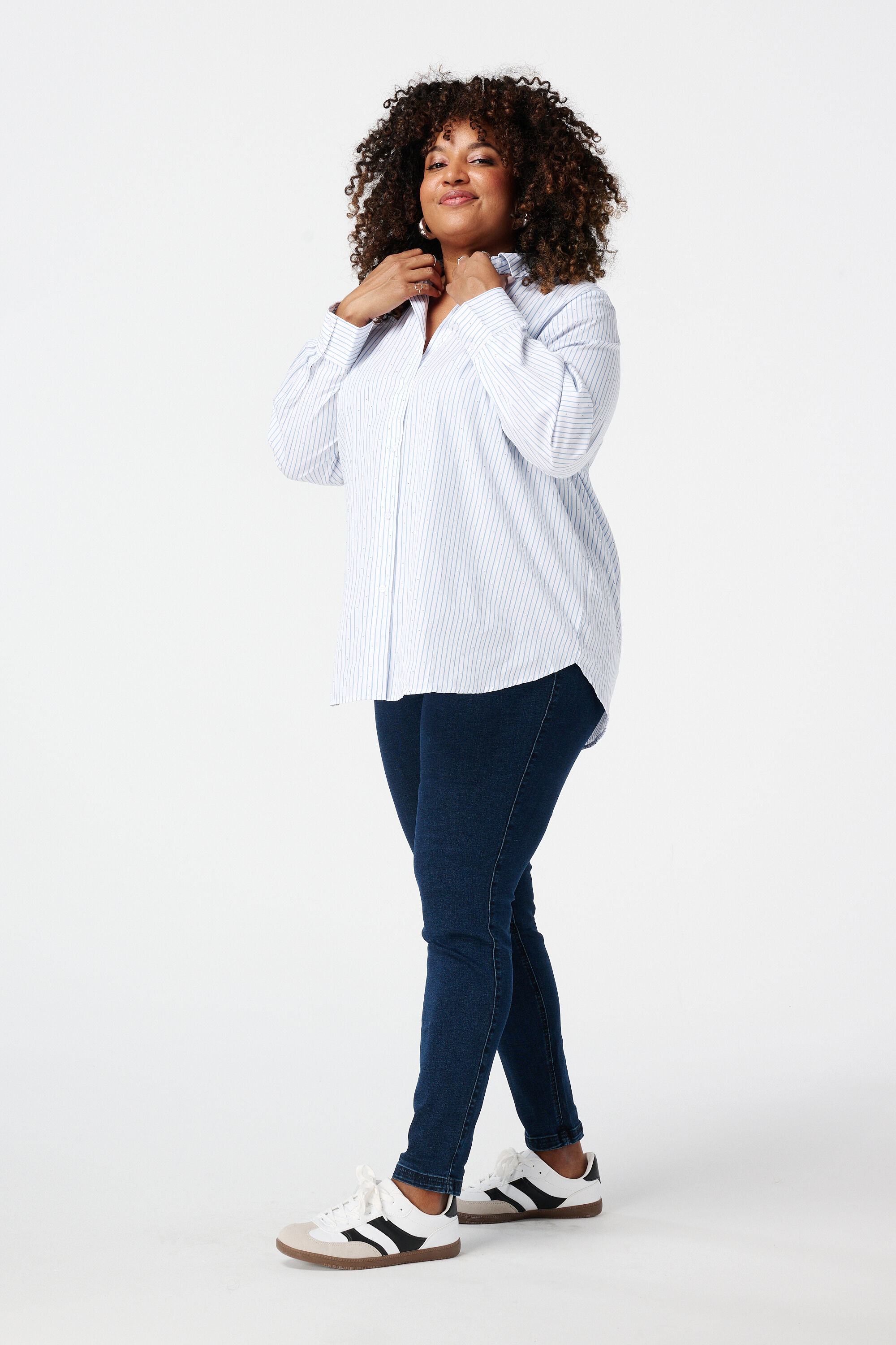 Dames Tregging met denim look Rinse Washed Denim MS Mode