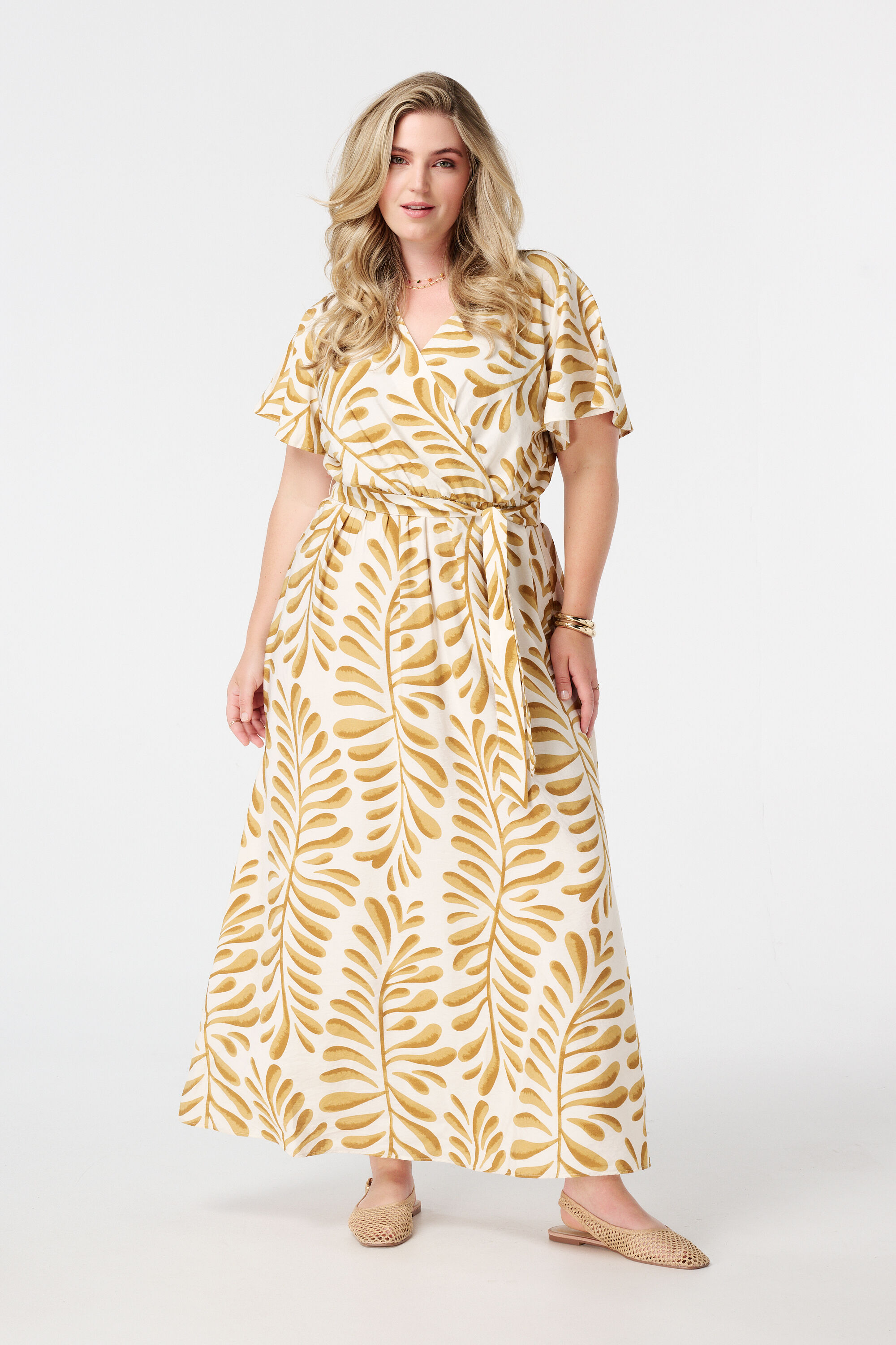 Overslagjurk met print image number 5