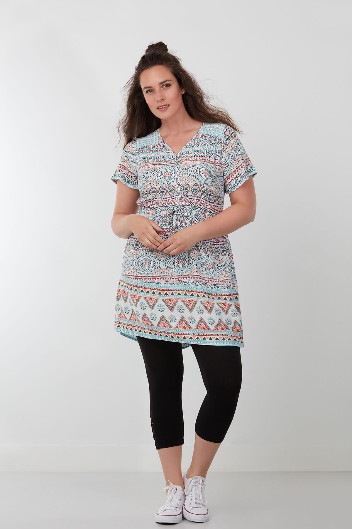 Tuniek blouse met print image number 3