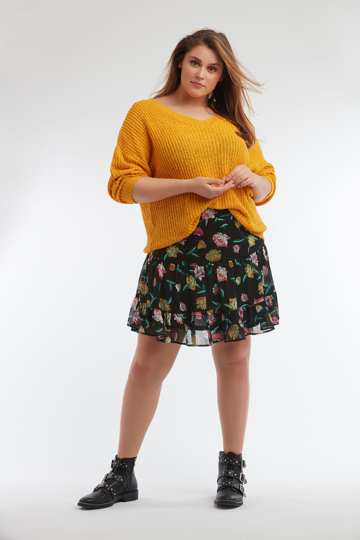 Rok met bloemenprint image number 3