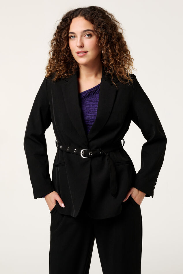 Blazer met ceintuur image number 0