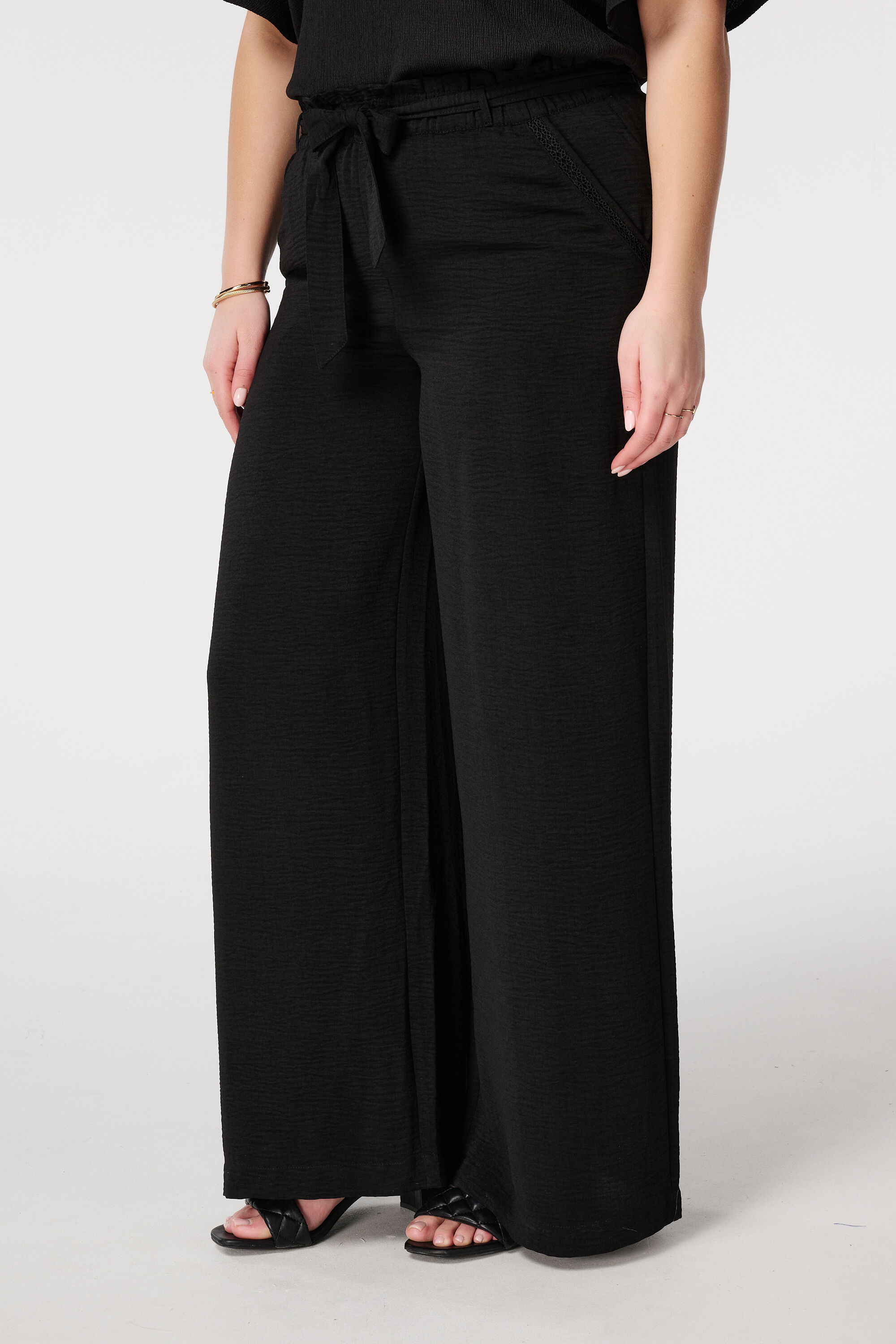 Broek met elastische taille image number 5