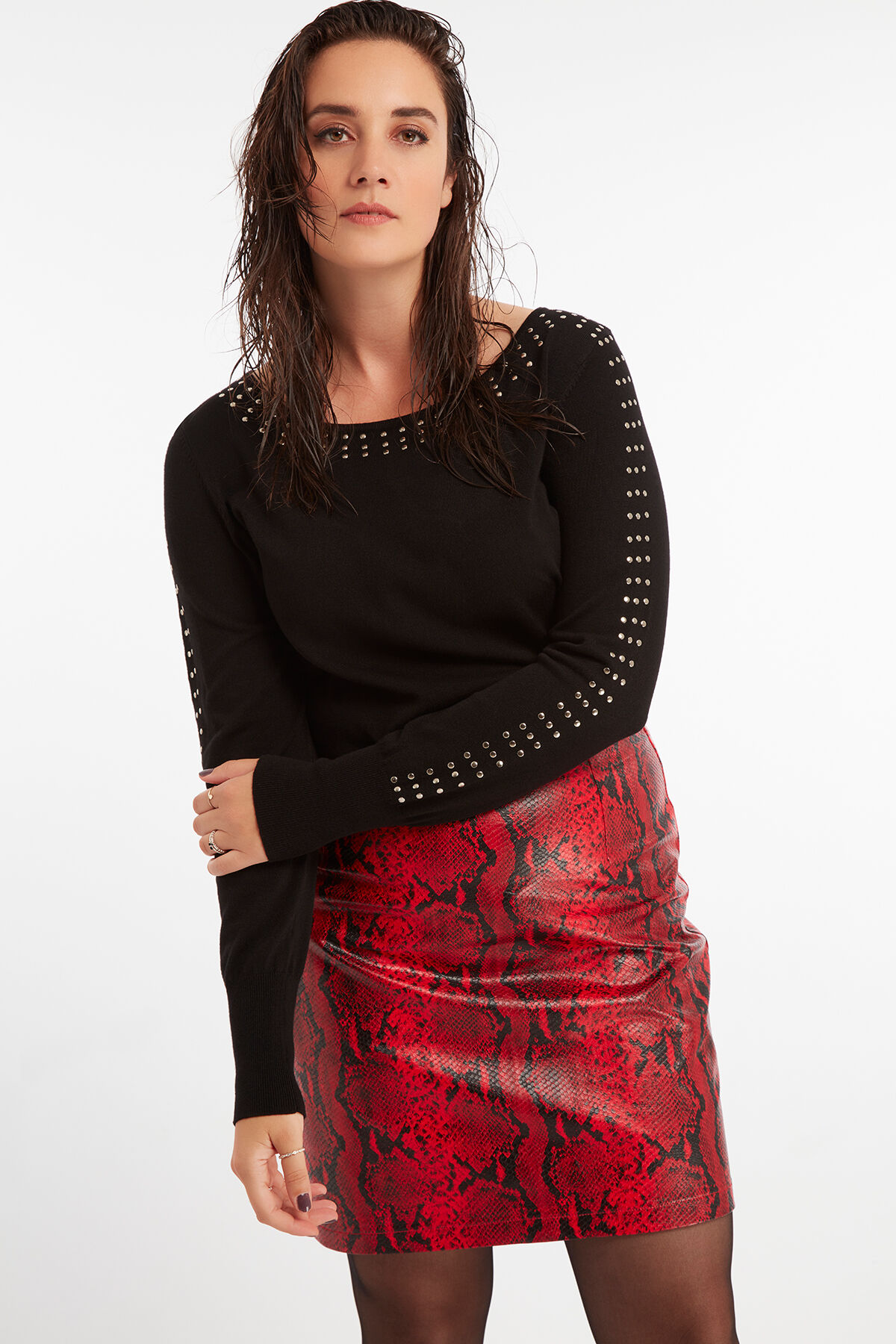 Rok met slangen print image number 3