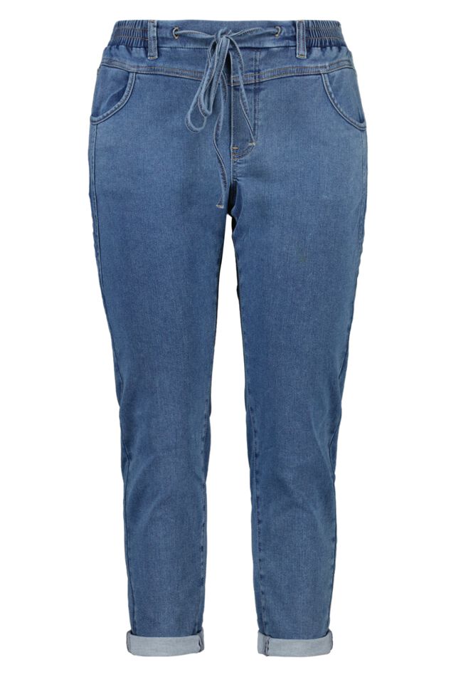 Jog denim broek image number 1