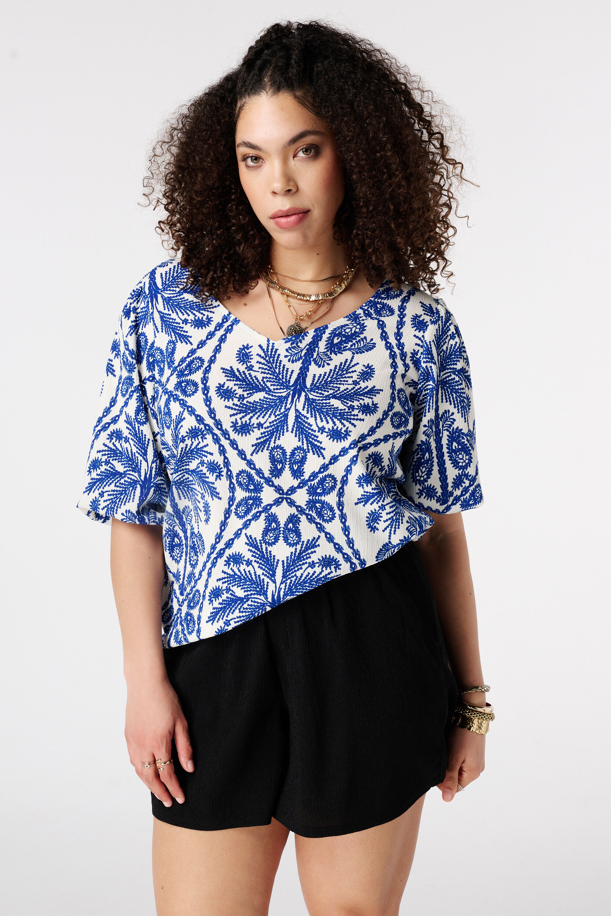Top met print