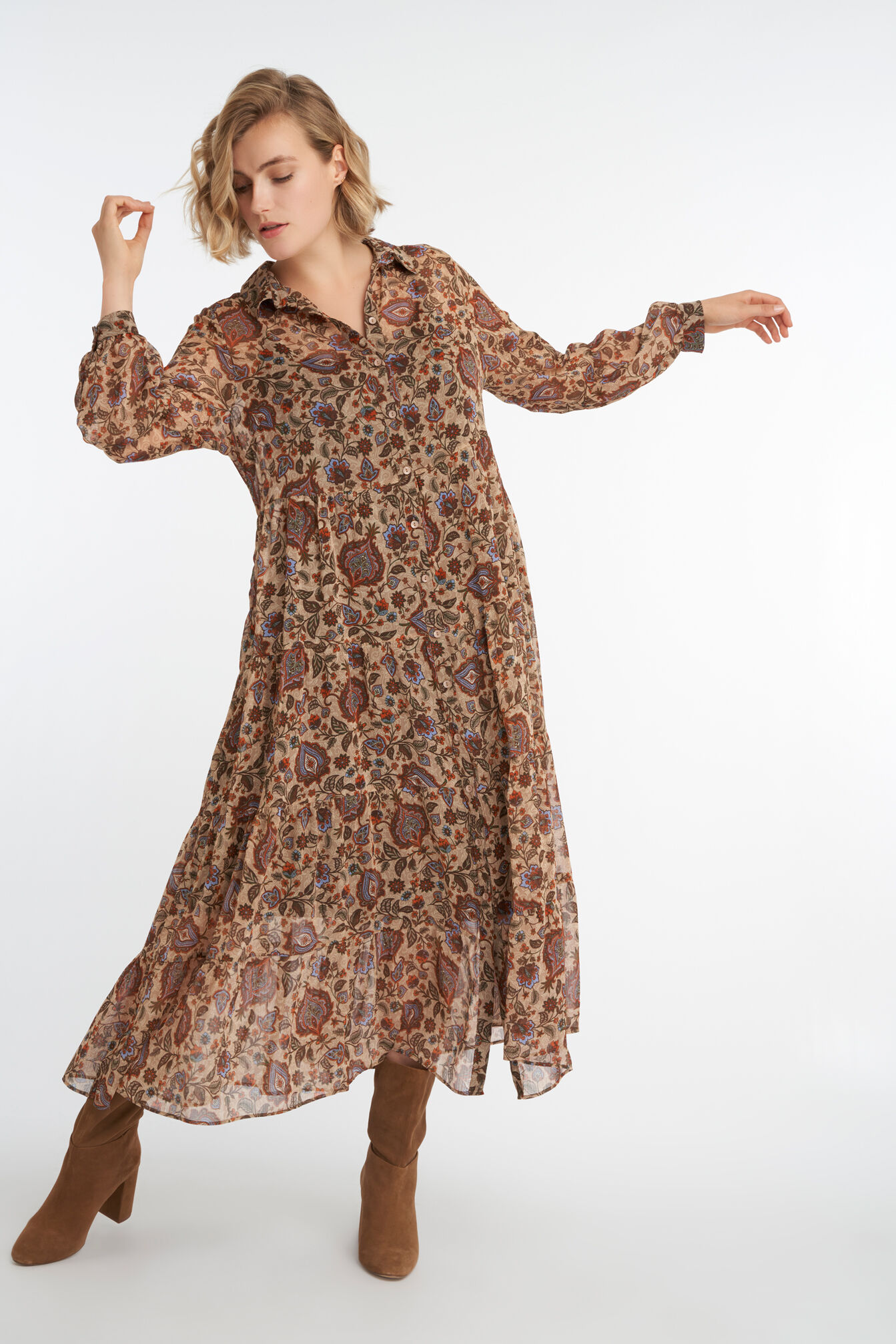 Ms mode lange 2025 jurk