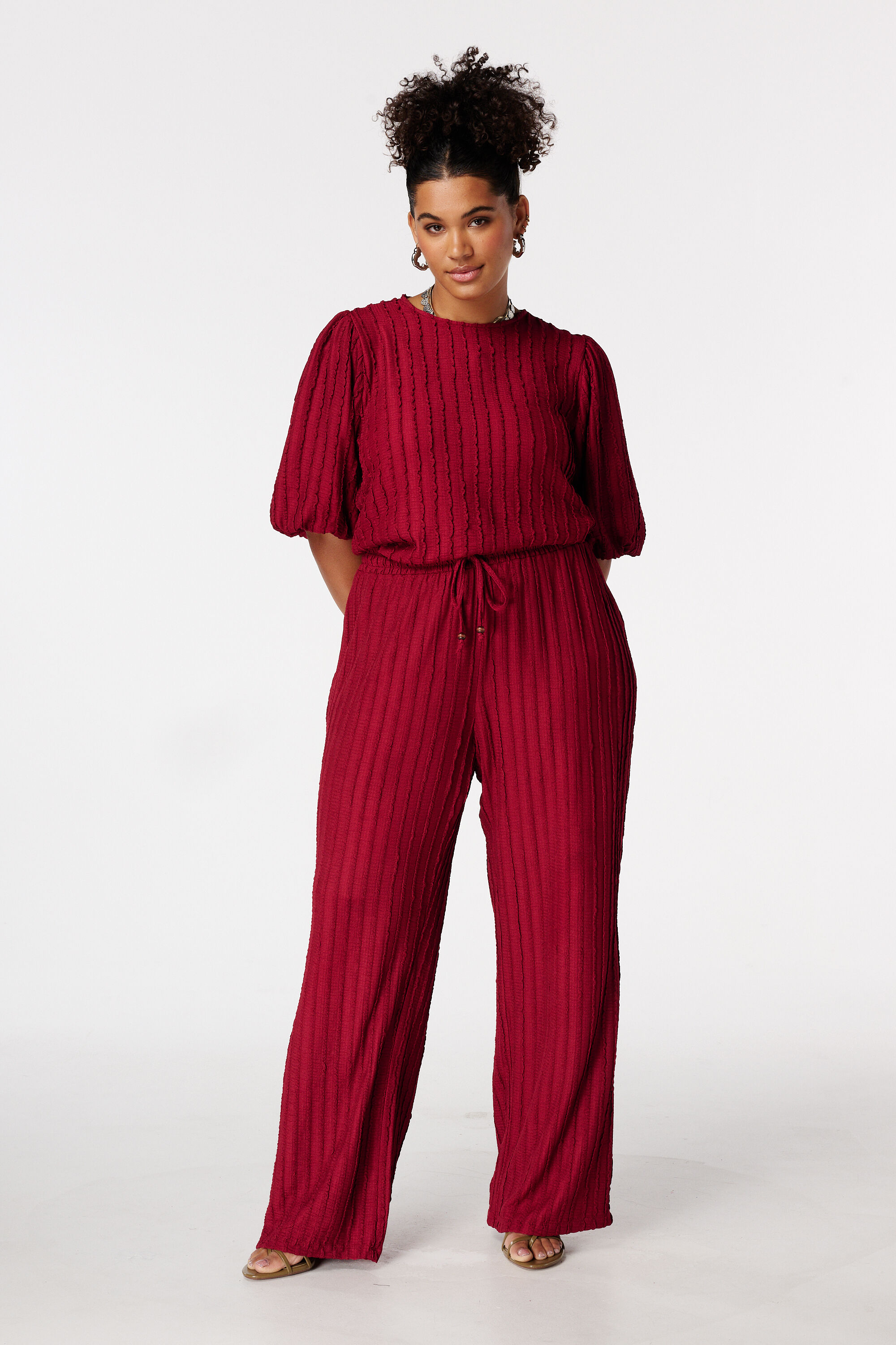 Broek met elastische taille image number 0