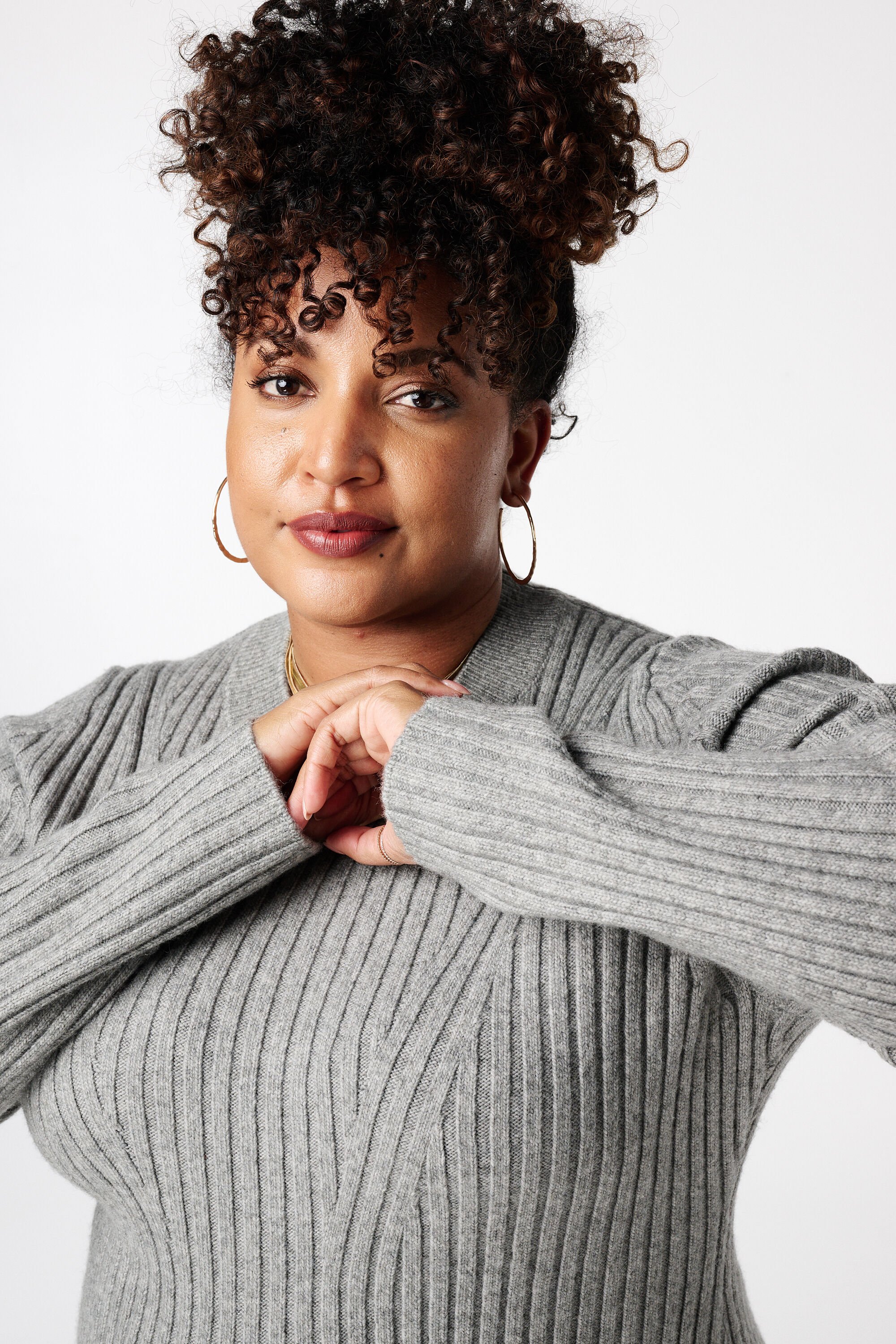 Gebreide fit & flare jurk image number 4