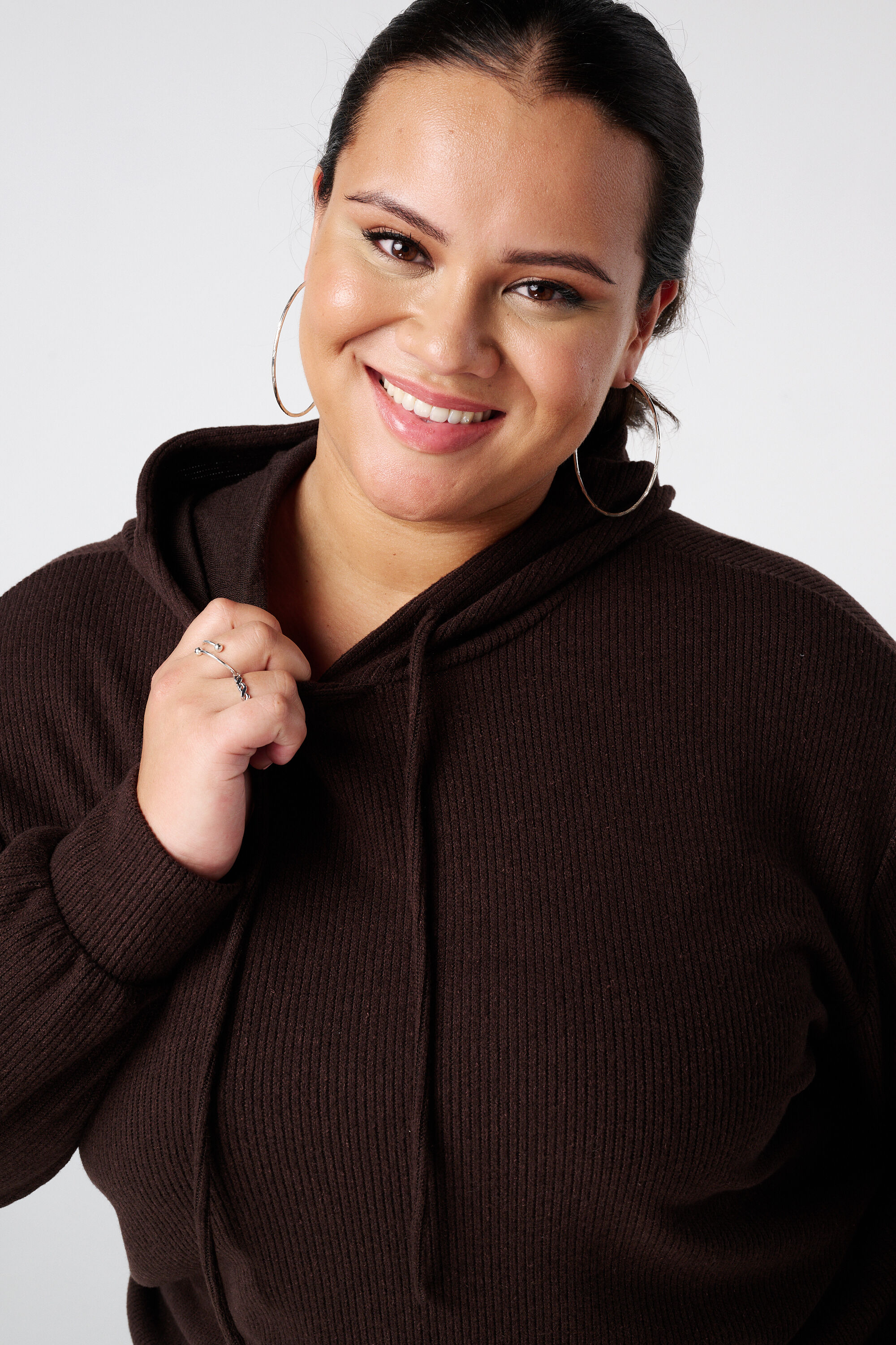 Capuchon trui met drawstrings image number 4