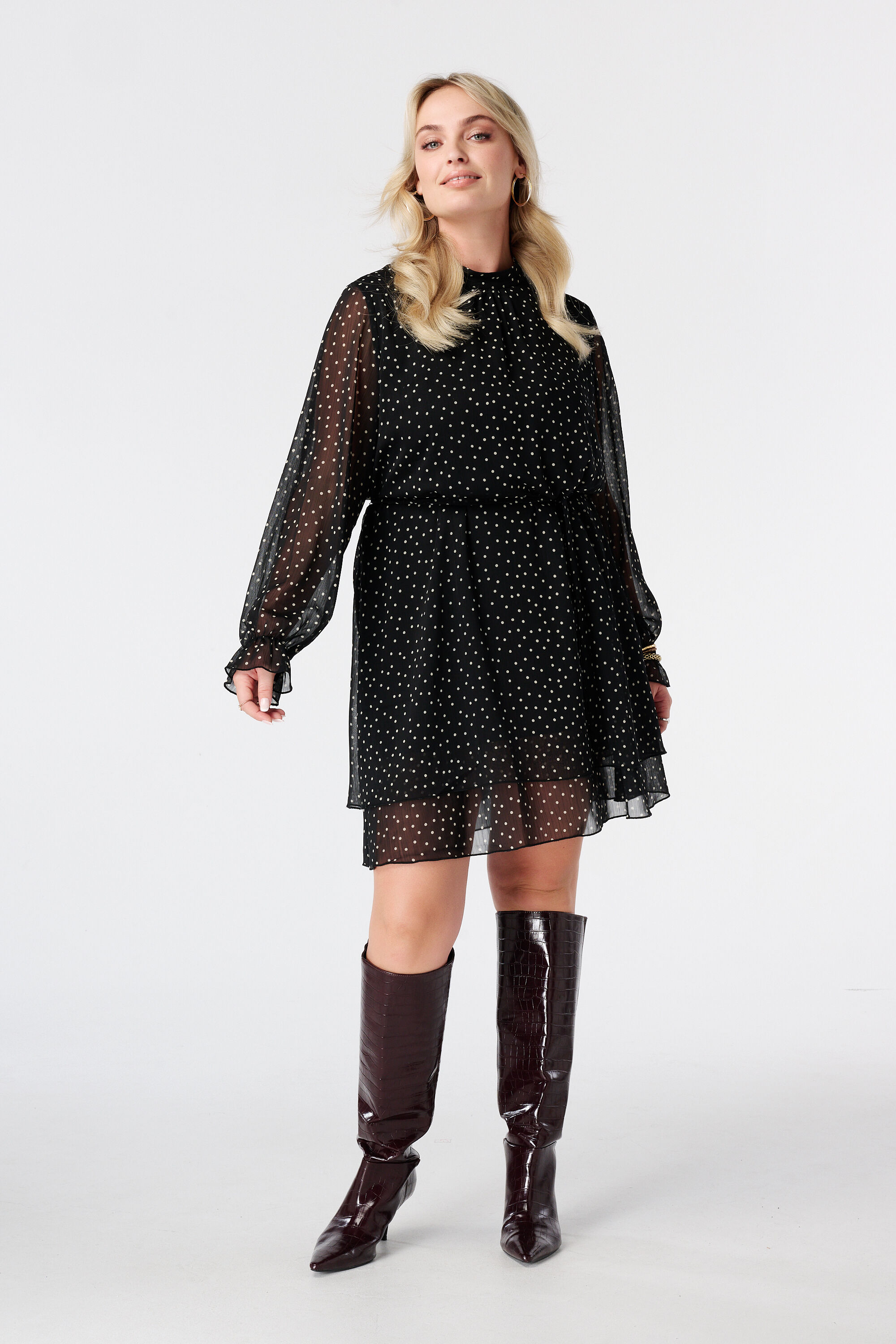Jurk met polka dot