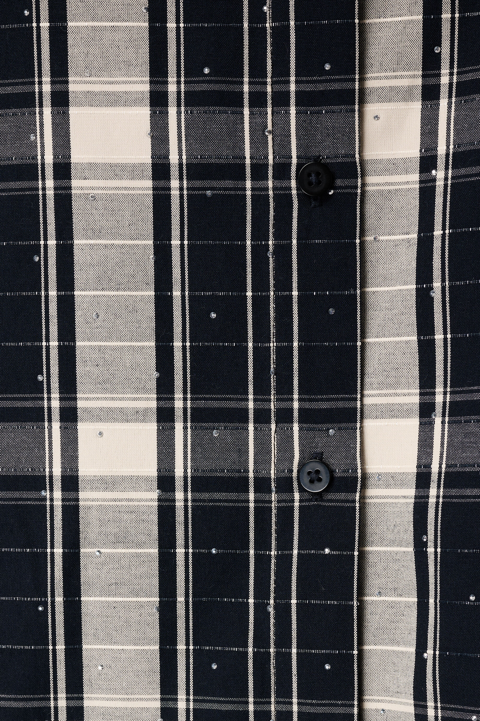 Geruite blouse met strass steentjes image number 6