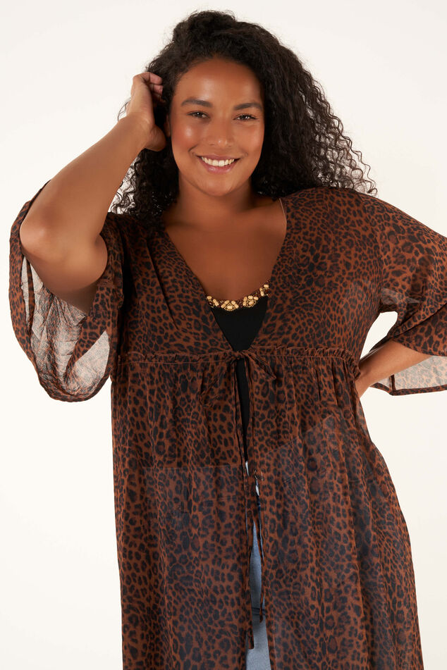 Kimono met print image number 5