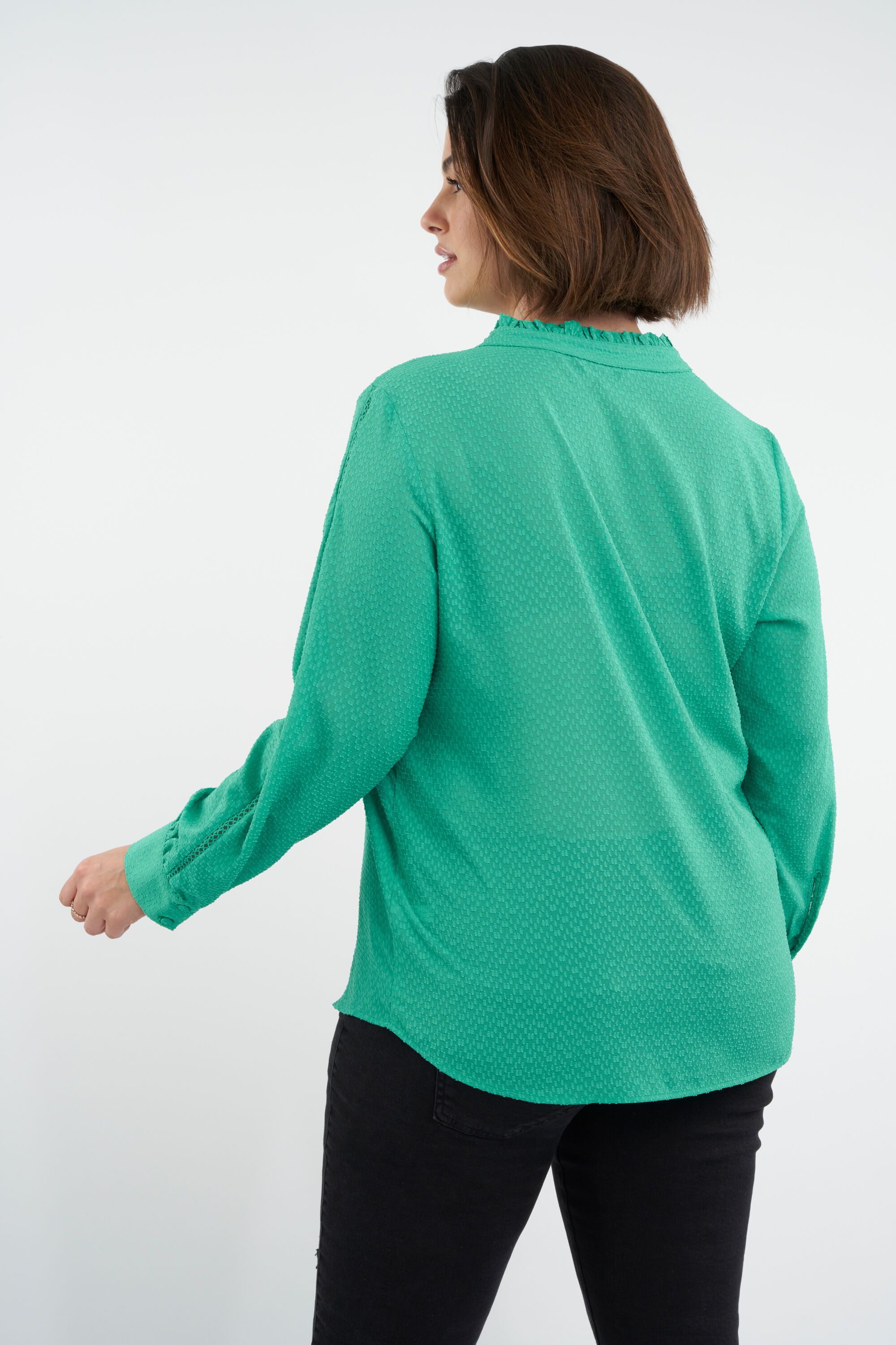 Semi-transparante blouse image number 3