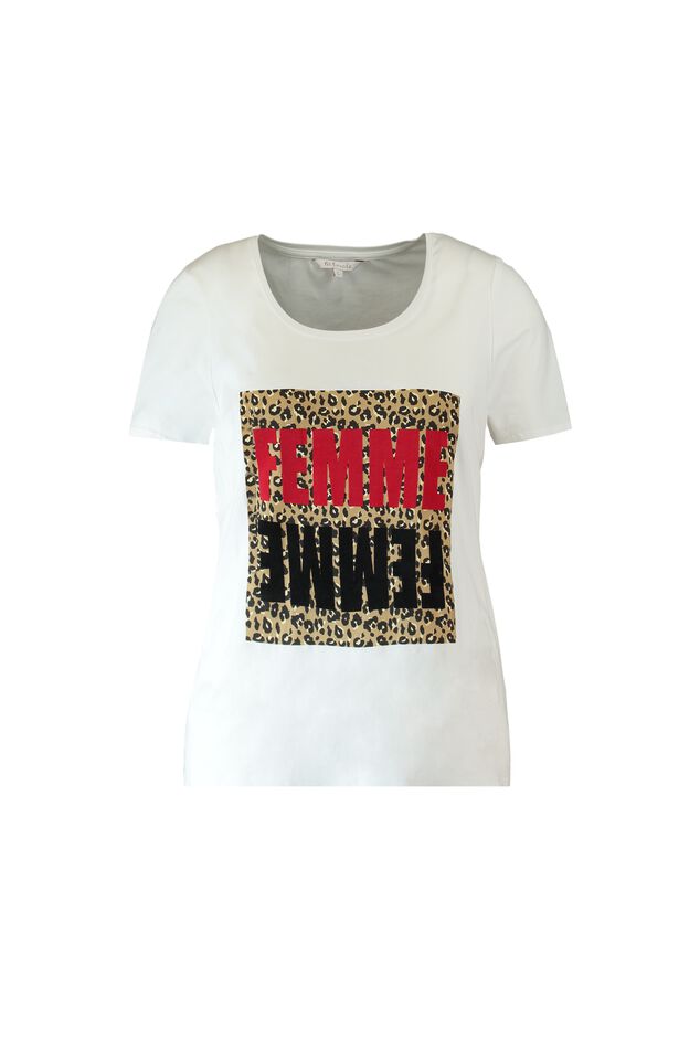 T-shirt met printopdruk image number 1