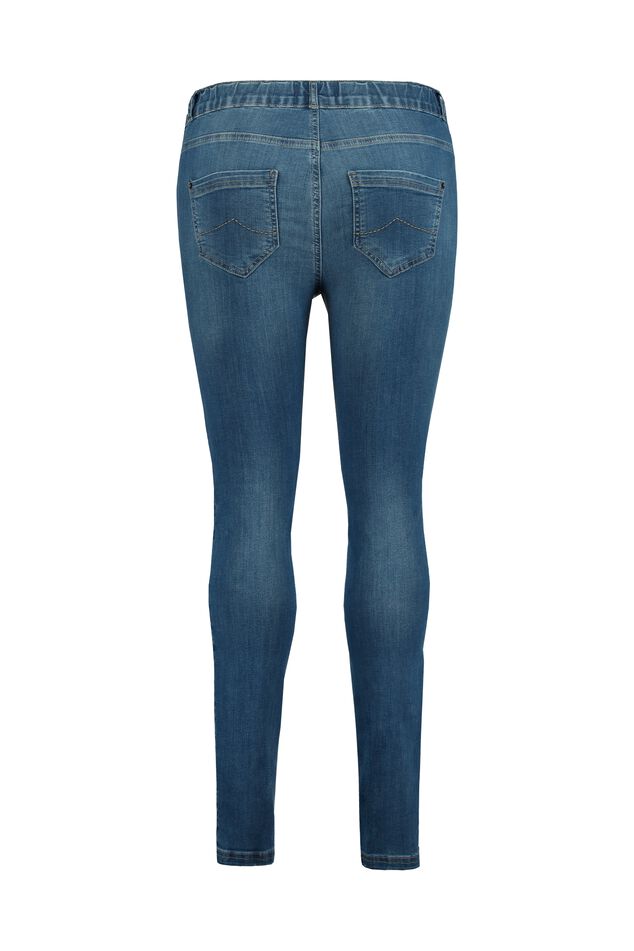 Slim fit denim tregging POPPY image number 2