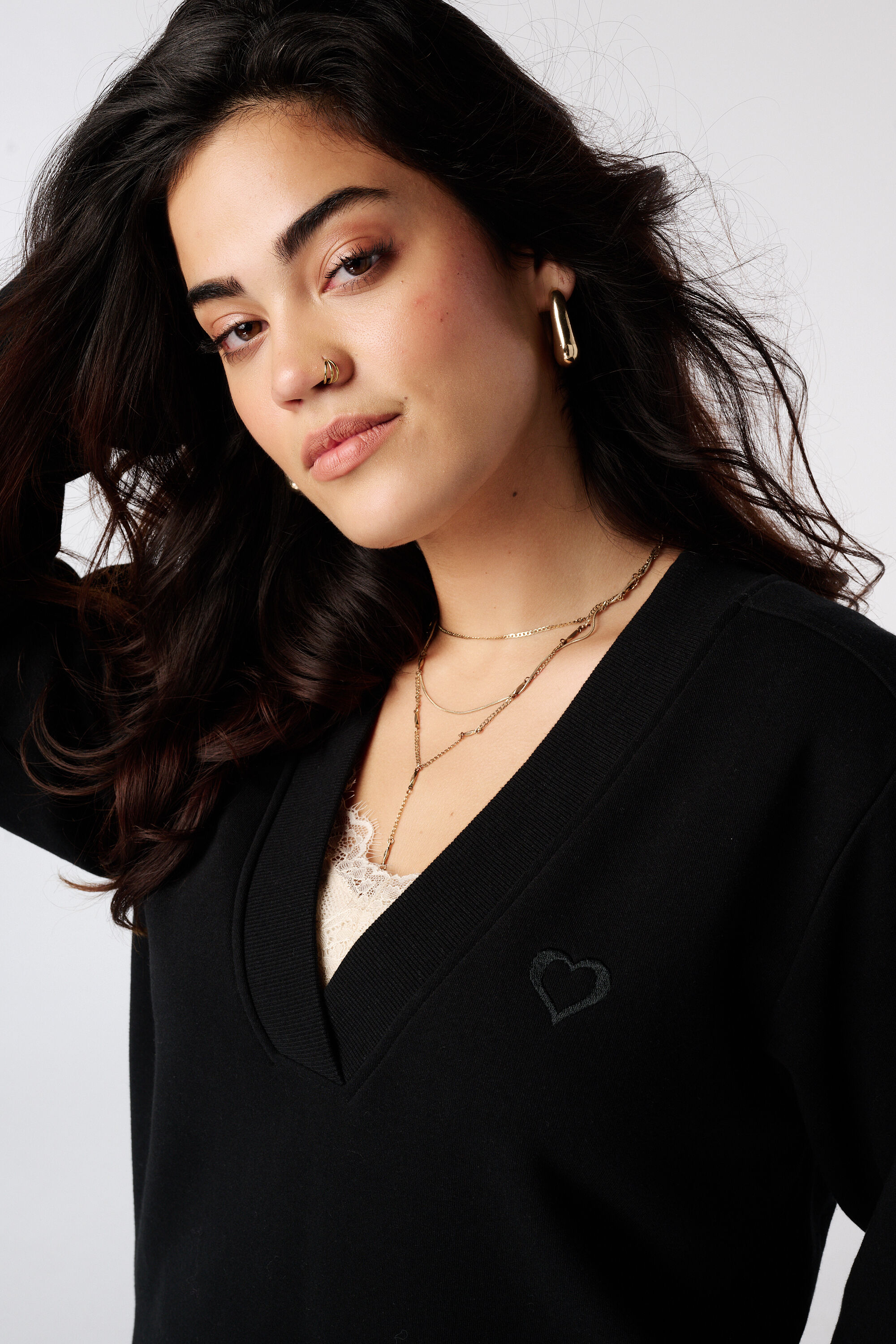 Sweater met v-hals image number 4