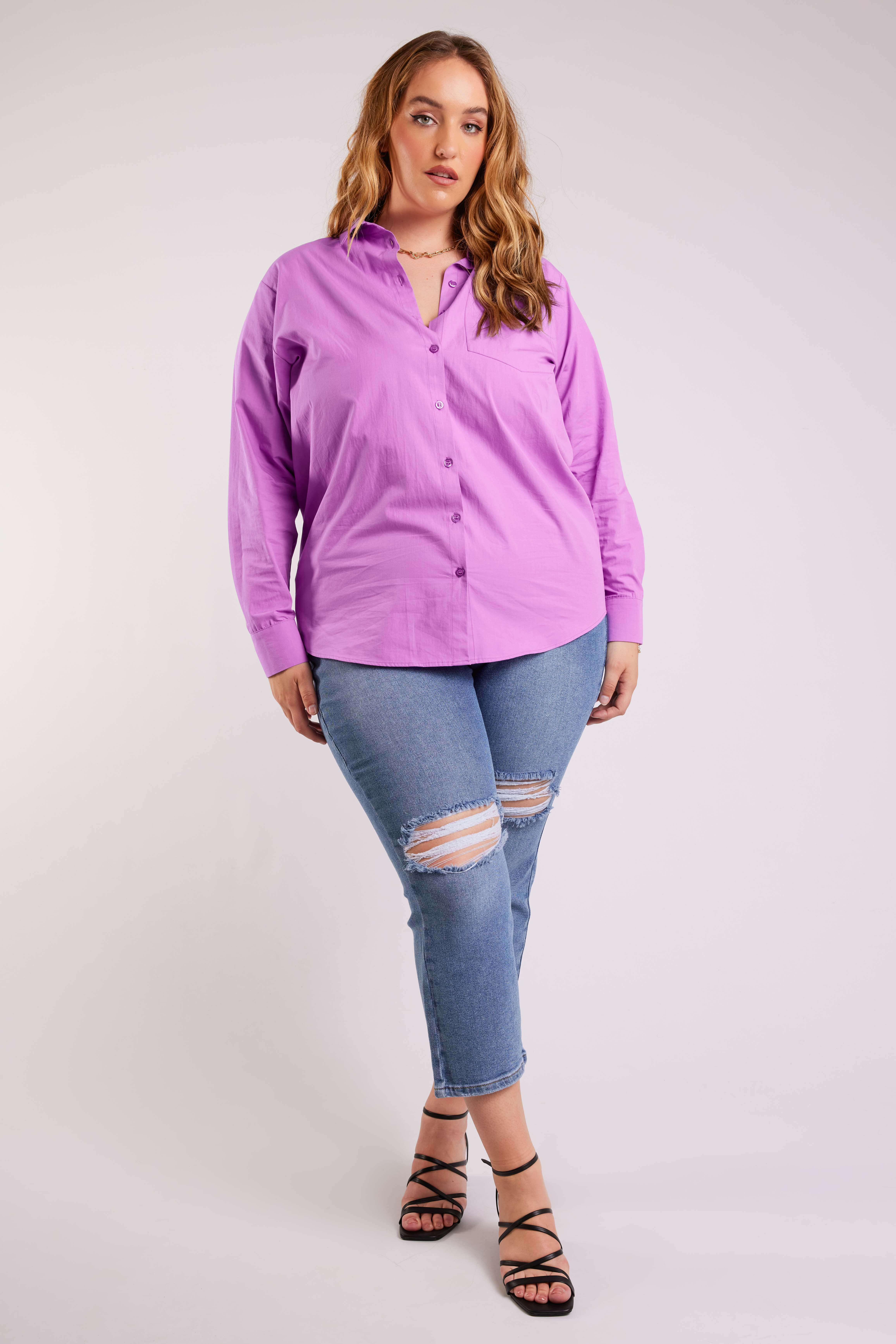 Poplin blouse image number 7