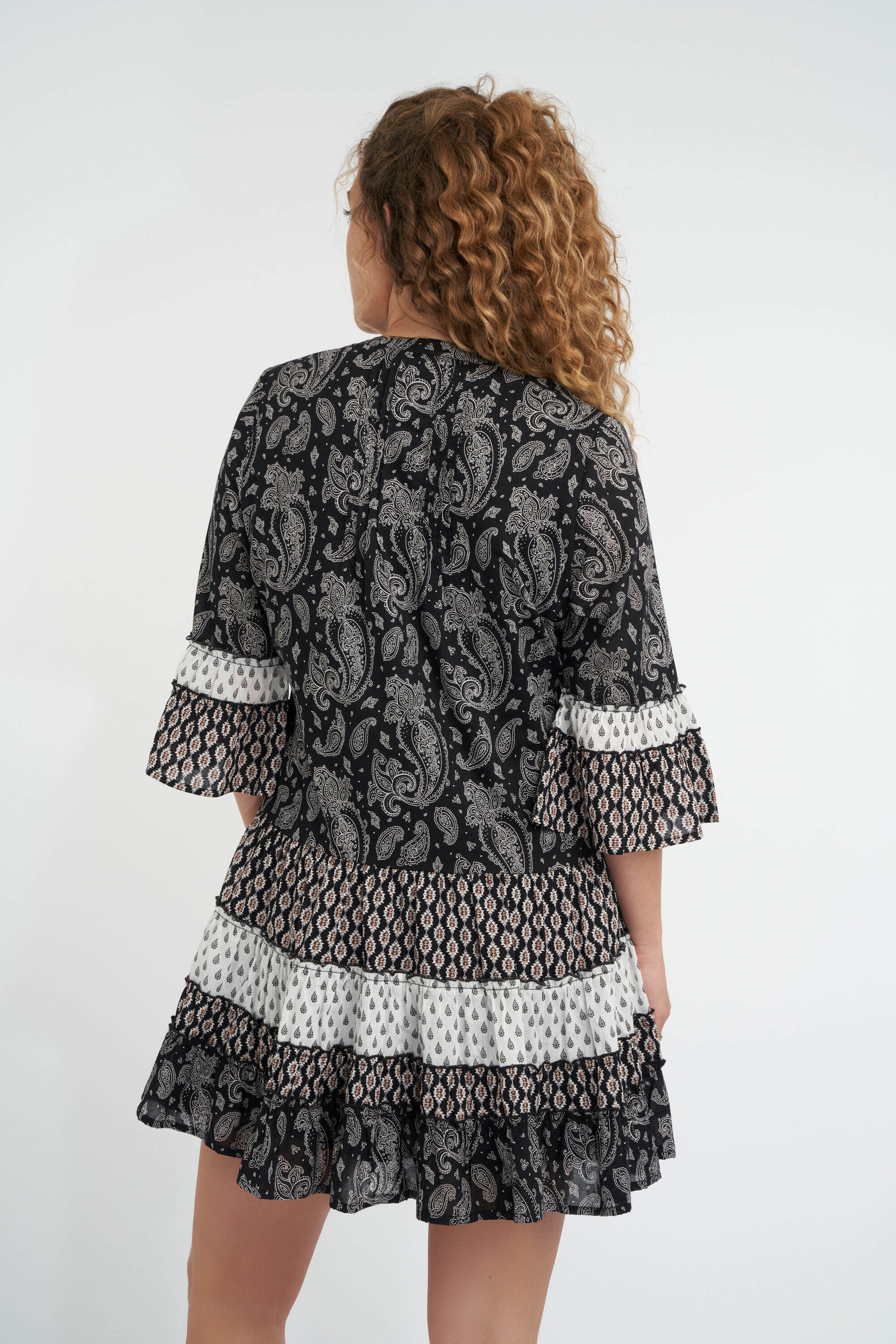 A-lijn jurk met print image number 3