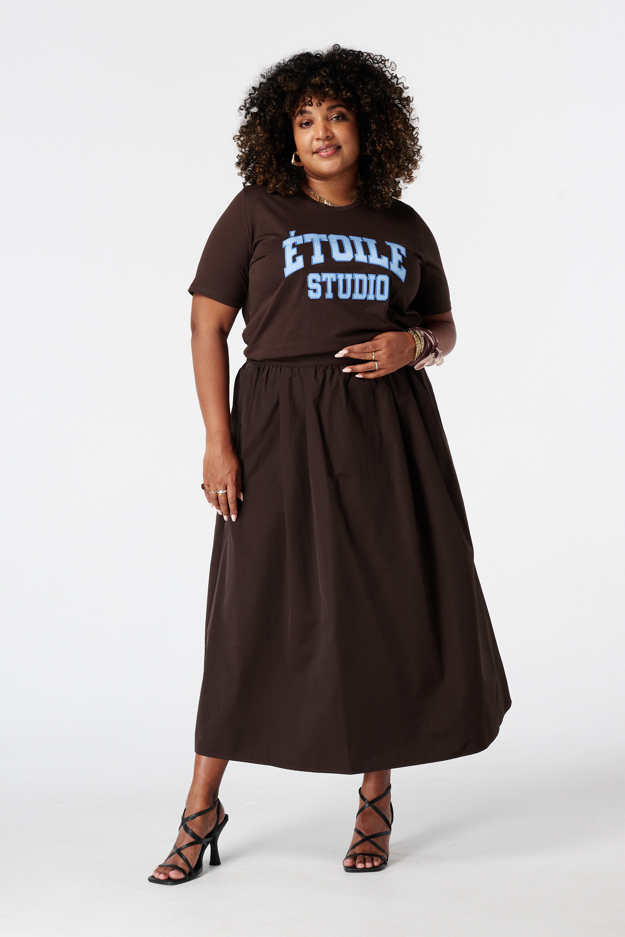 Maxi rok met elastische taille