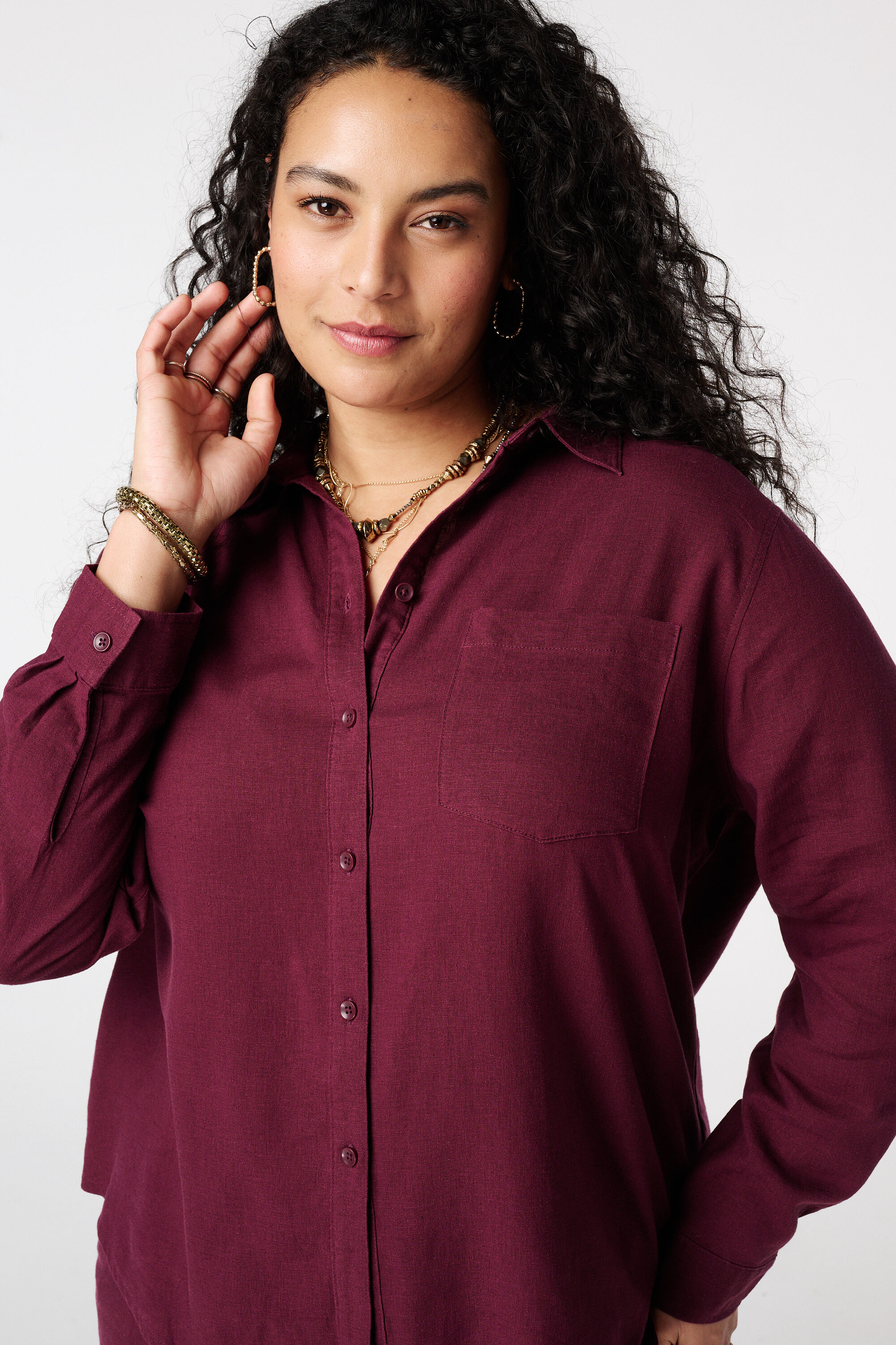 Linnen blouse image number 4