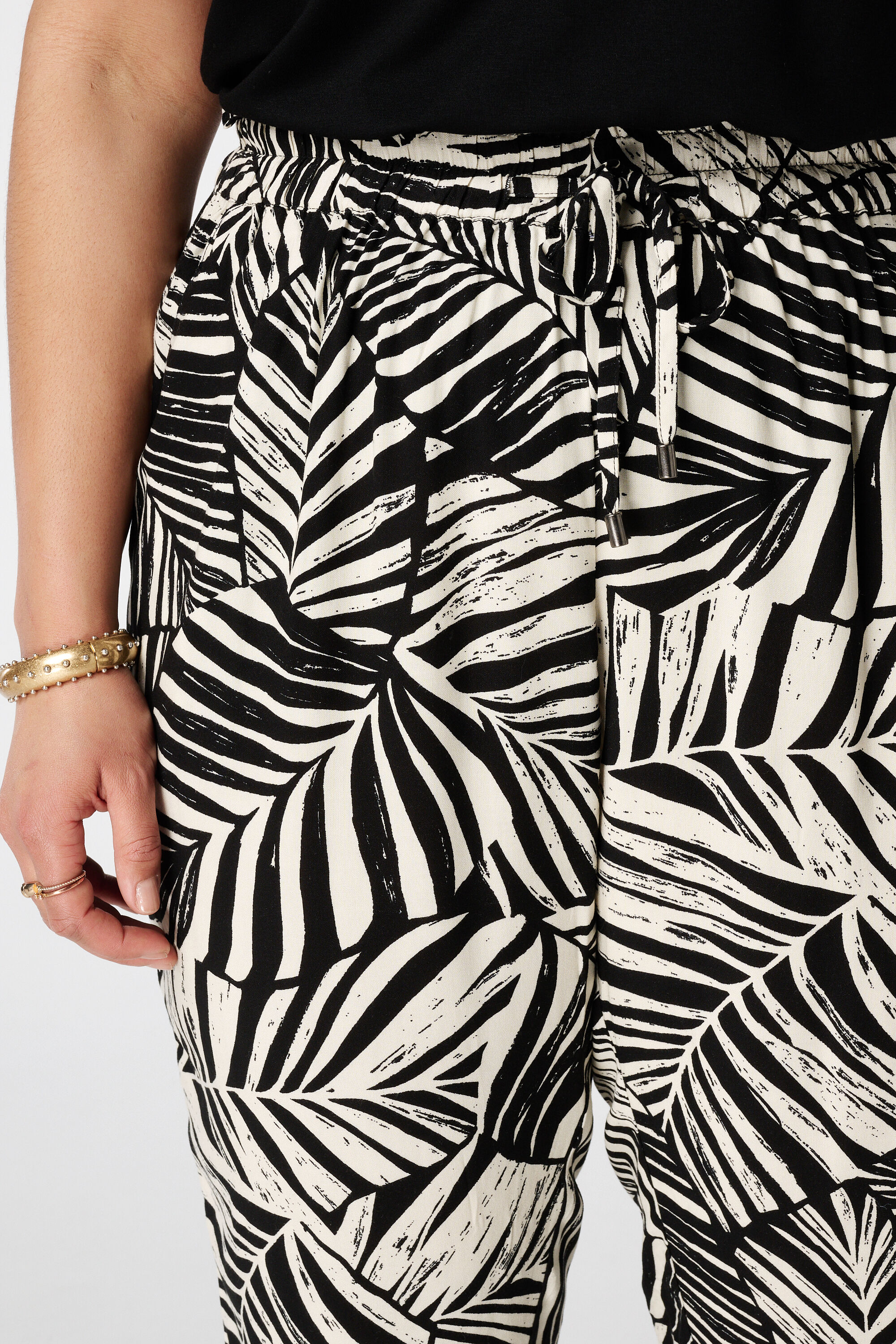 Straight leg broek met print image number 4