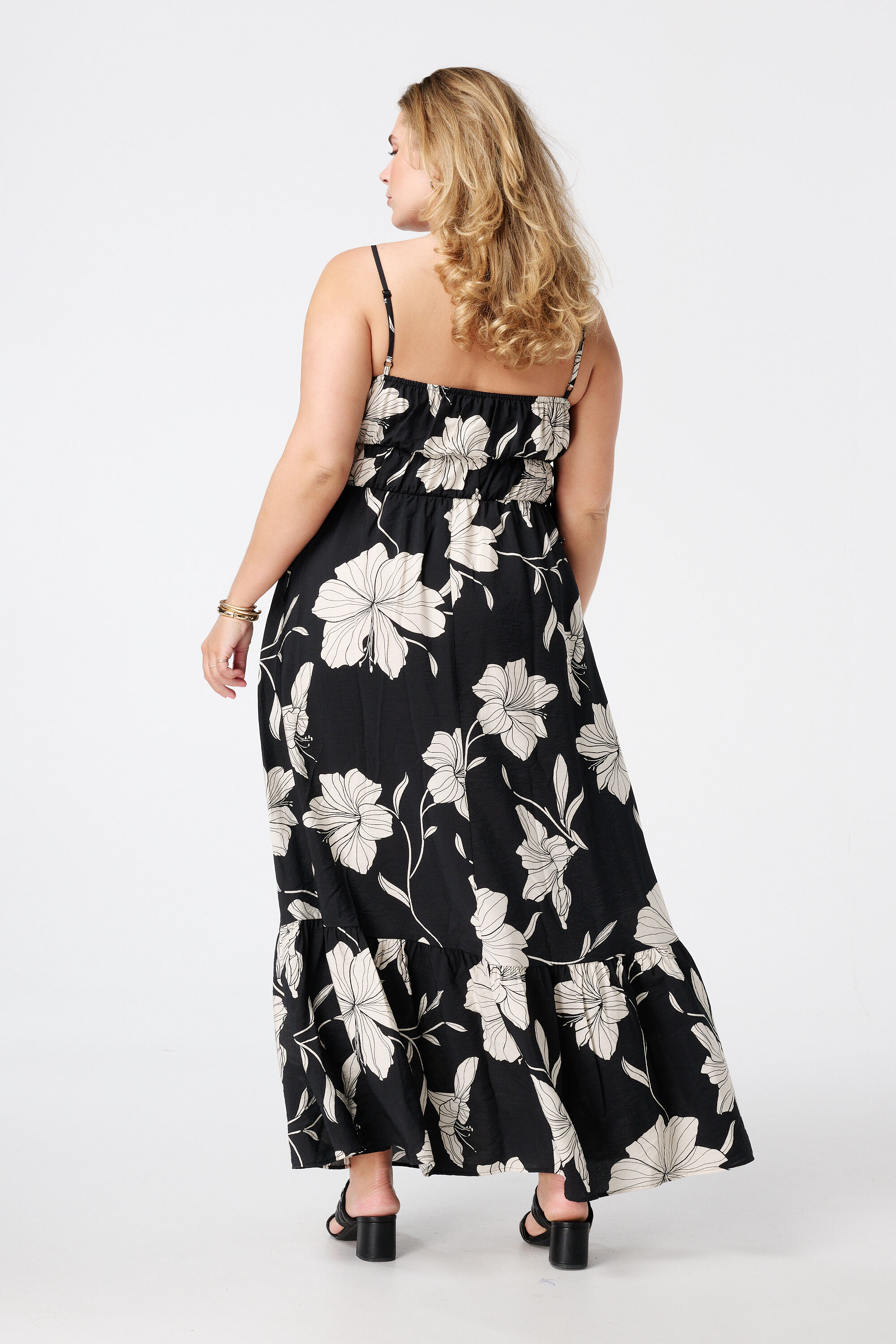 Maxi jurk met bloemenprint image number 3