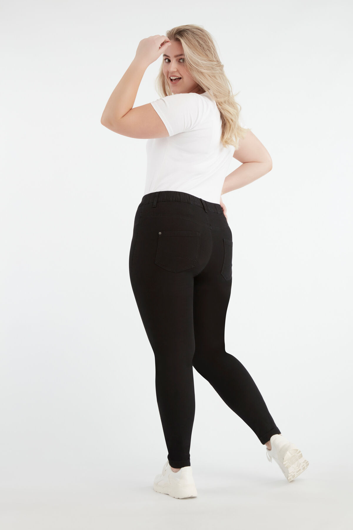 Slim fit tregging POPPY image number 7