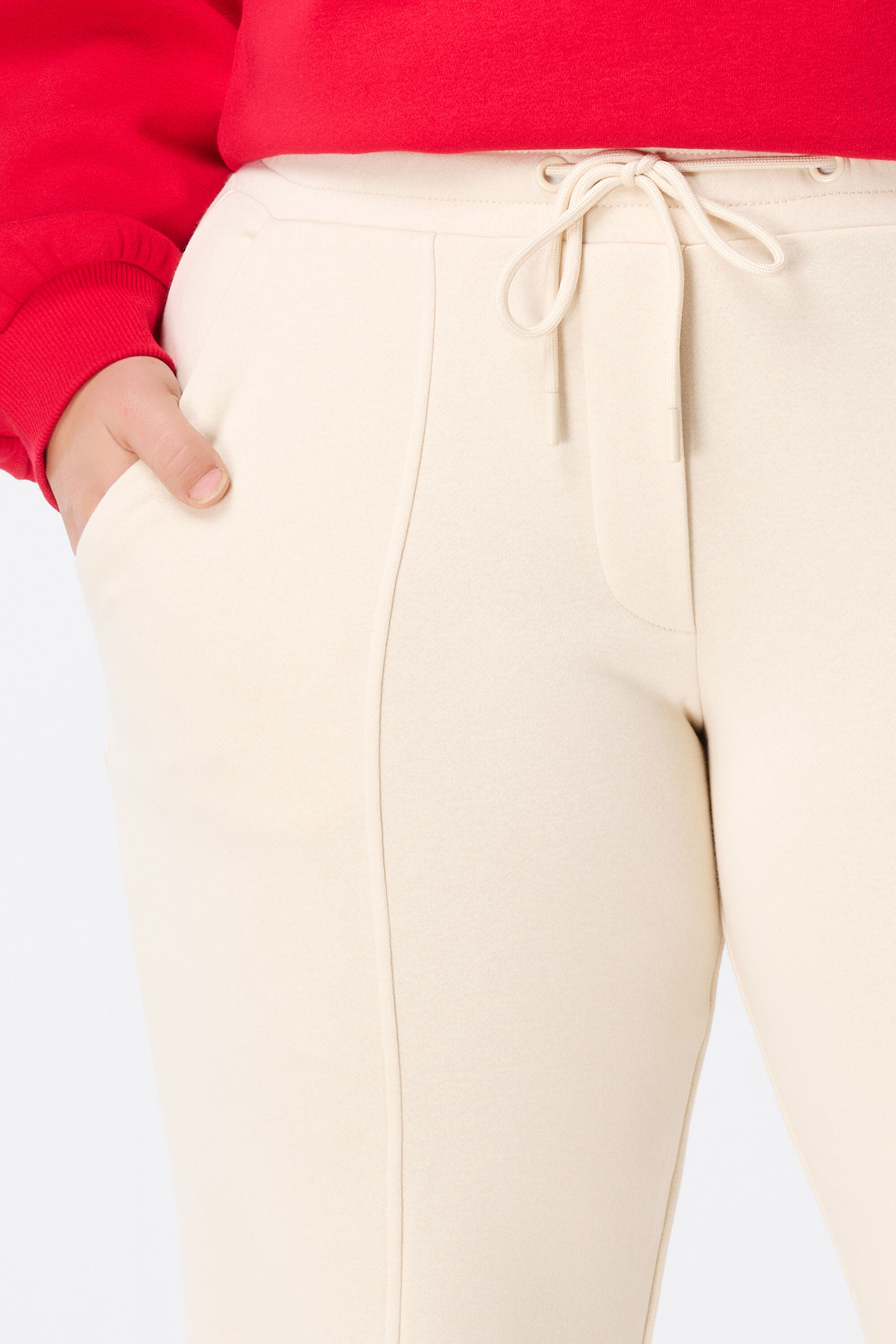 Sweaterbroek met siernaad image number 5