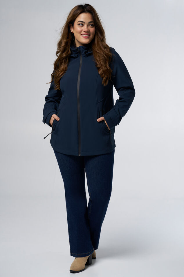 Softshell jas met fleece image number 0