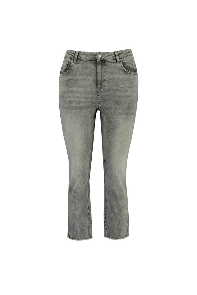 Cropped straight leg jeans image number 1