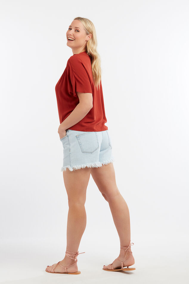 Blouse in boxy model image number 3