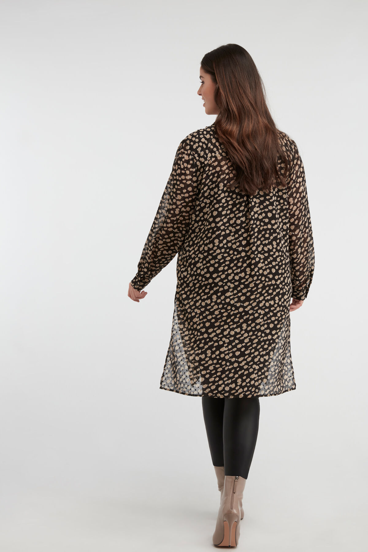 Lange blouse met print image number 4