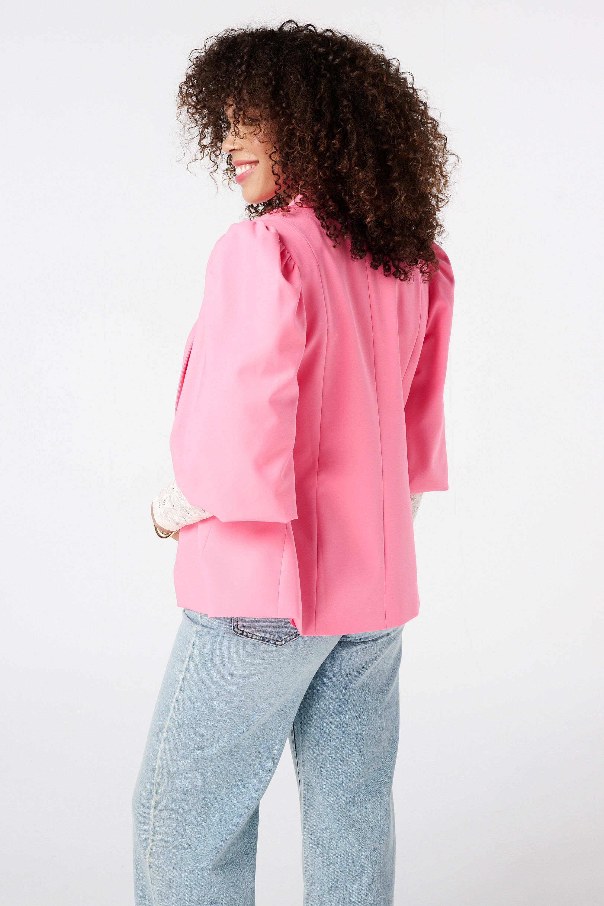 Blazer met pofmouwen image number 3