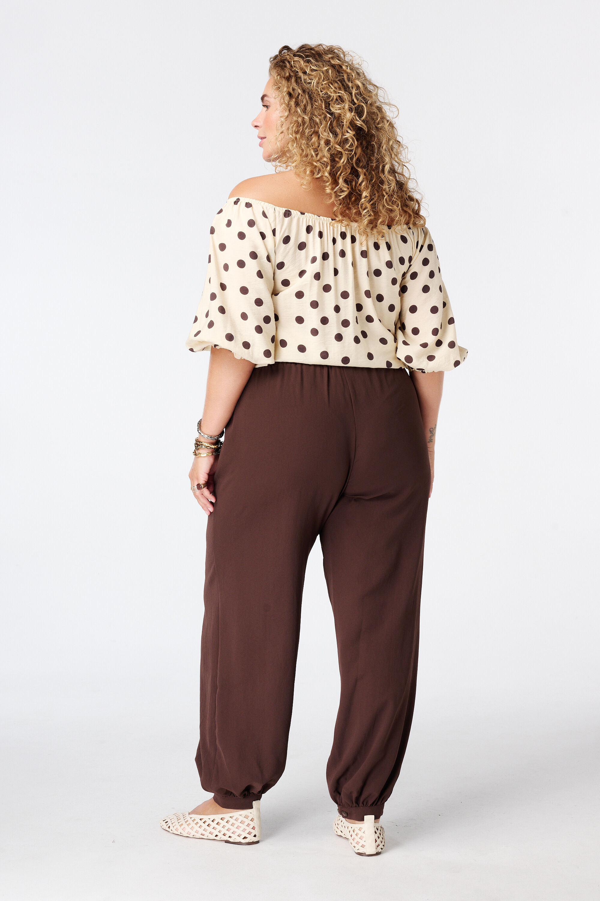 Balloon broek met elastische taille image number 3