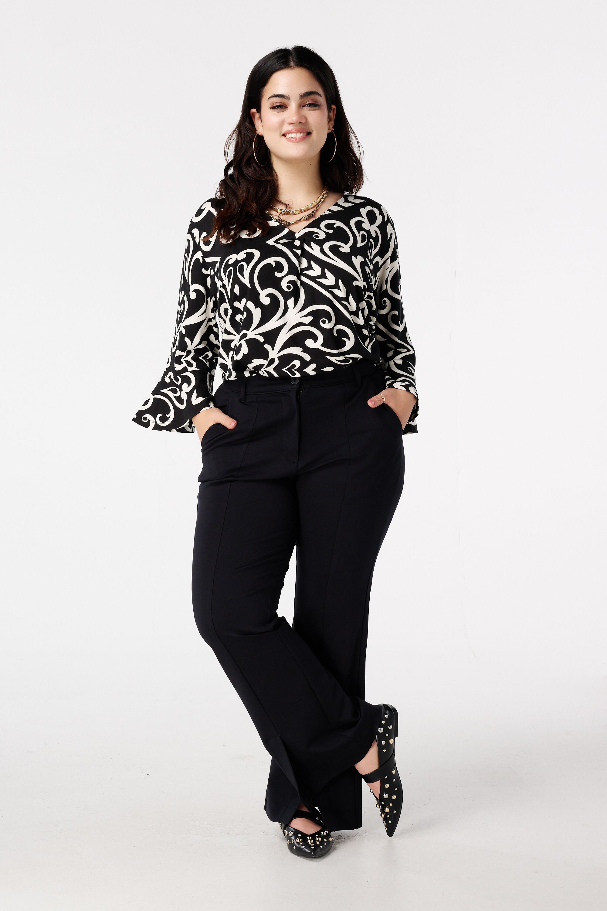 Top met paisleyprint image number 5