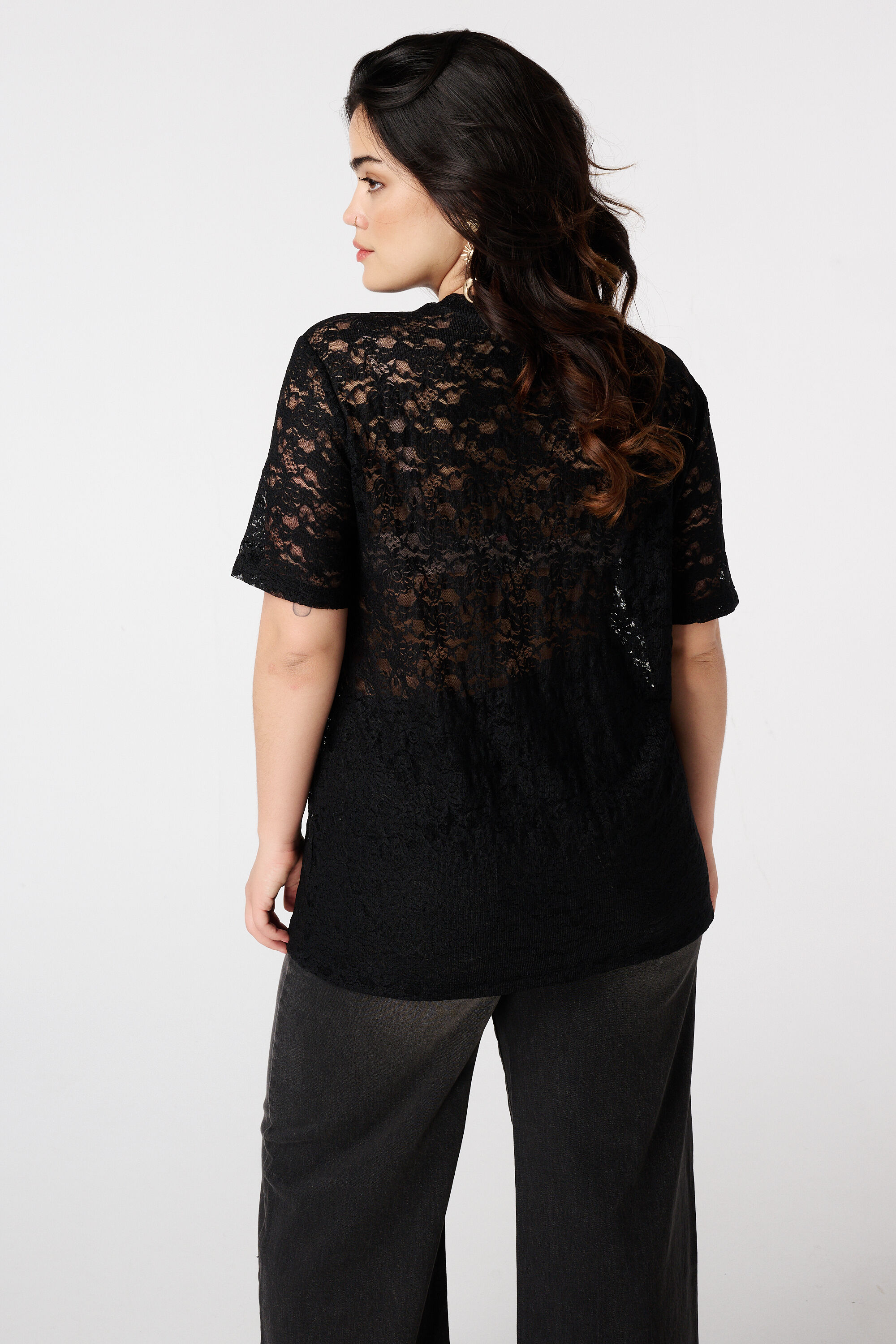 Sportief T-shirt van kant image number 3