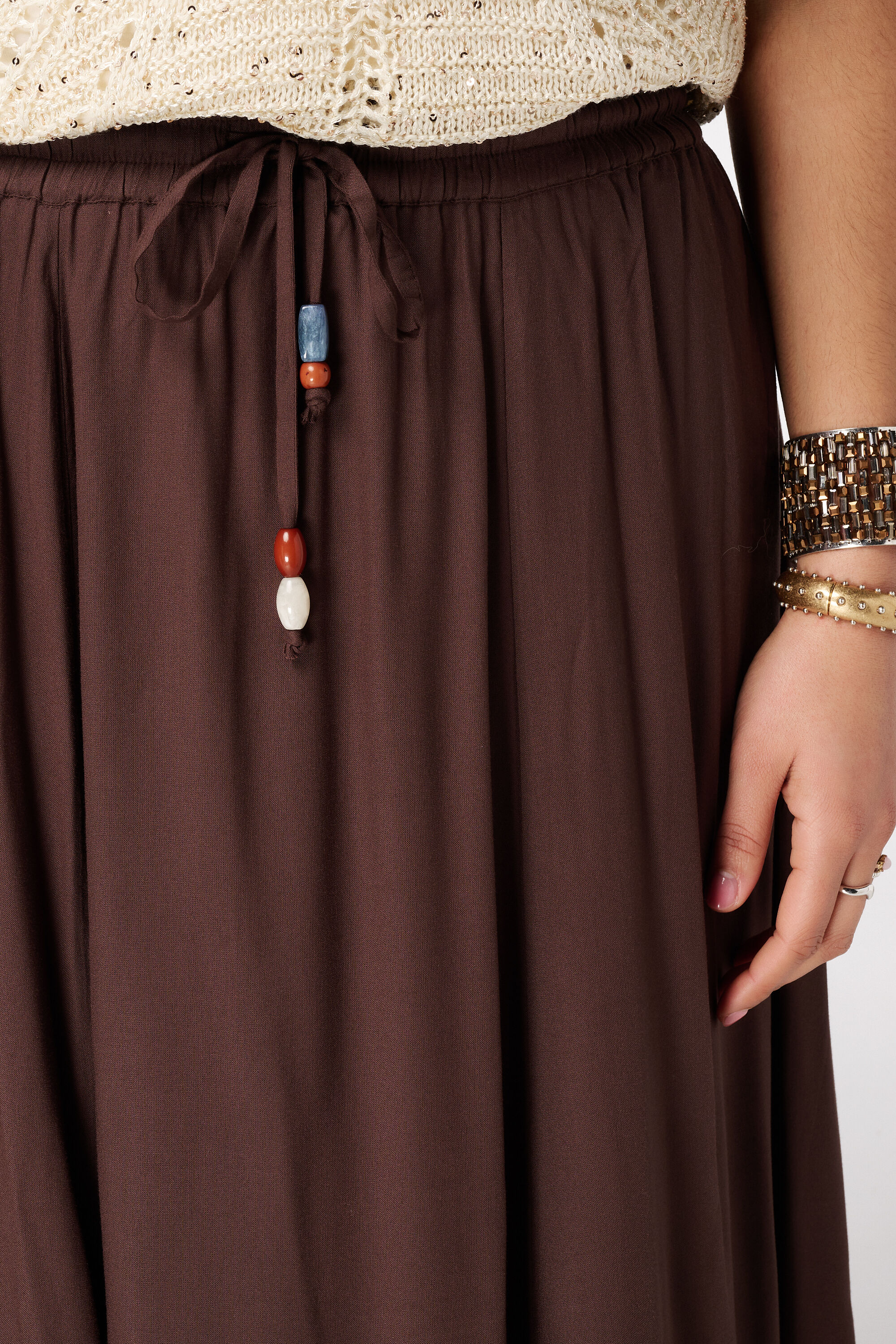 Maxi rok met elastische taille image number 4