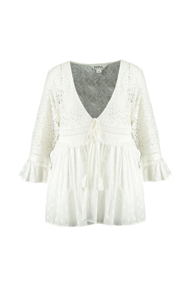 Blouse met kant image number 1