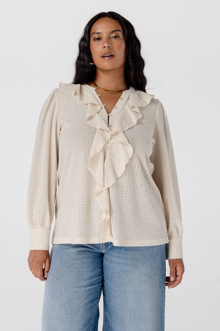 Blouse met ruches Blouse met ruches