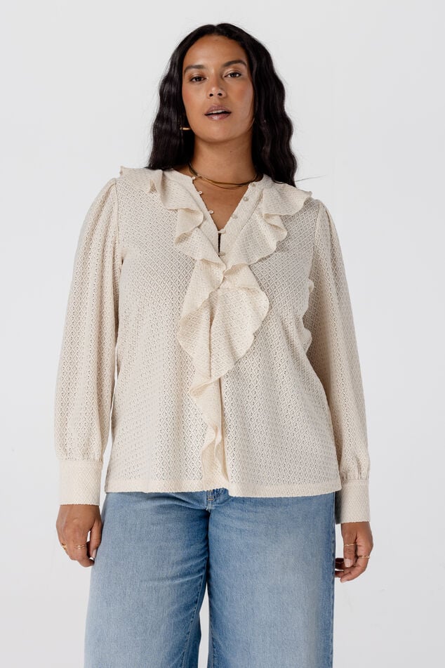 Blouse met ruches image number 0