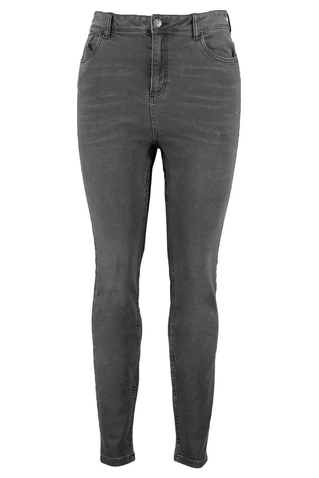 Skinny leg high waist jeans CHERRY image number 2