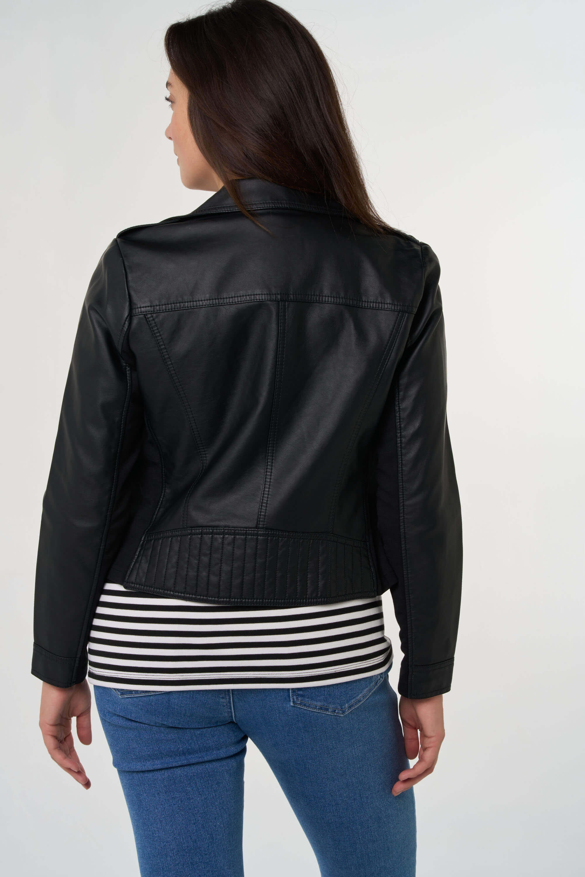 Jas van imitatieleer image number 4