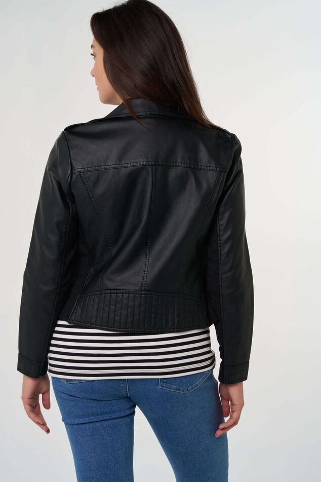 Jas van imitatieleer image number 4