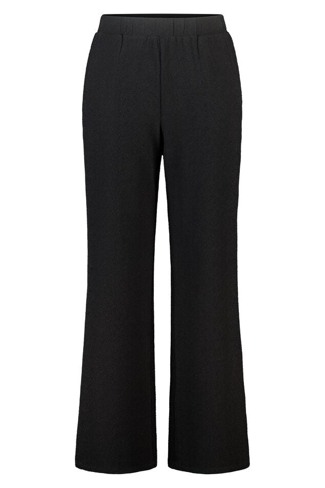 Broek met lurex en elastische tailleband image number 1