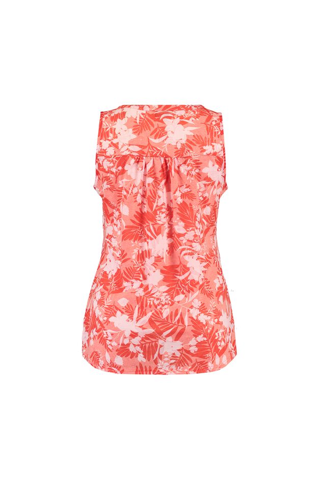 Mouwloze top met burn-out effect image number 3