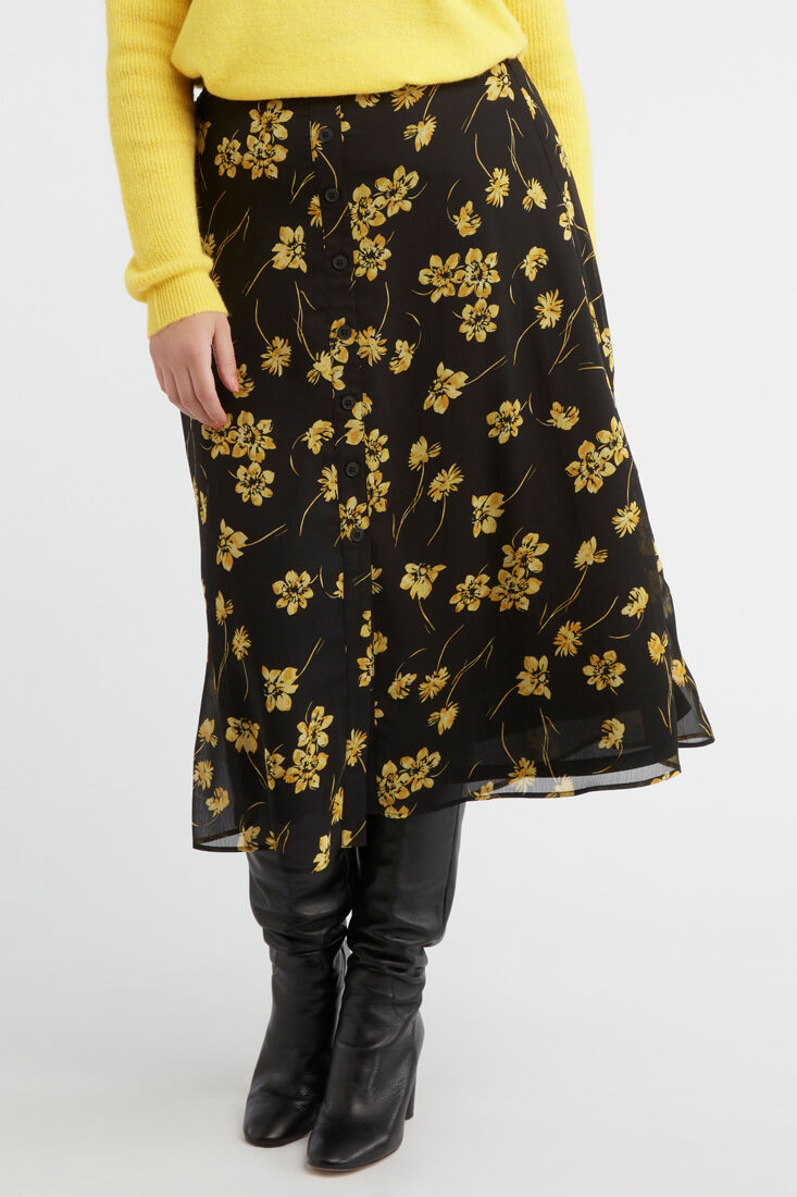 Bloemenrok met knoopjes image number 4