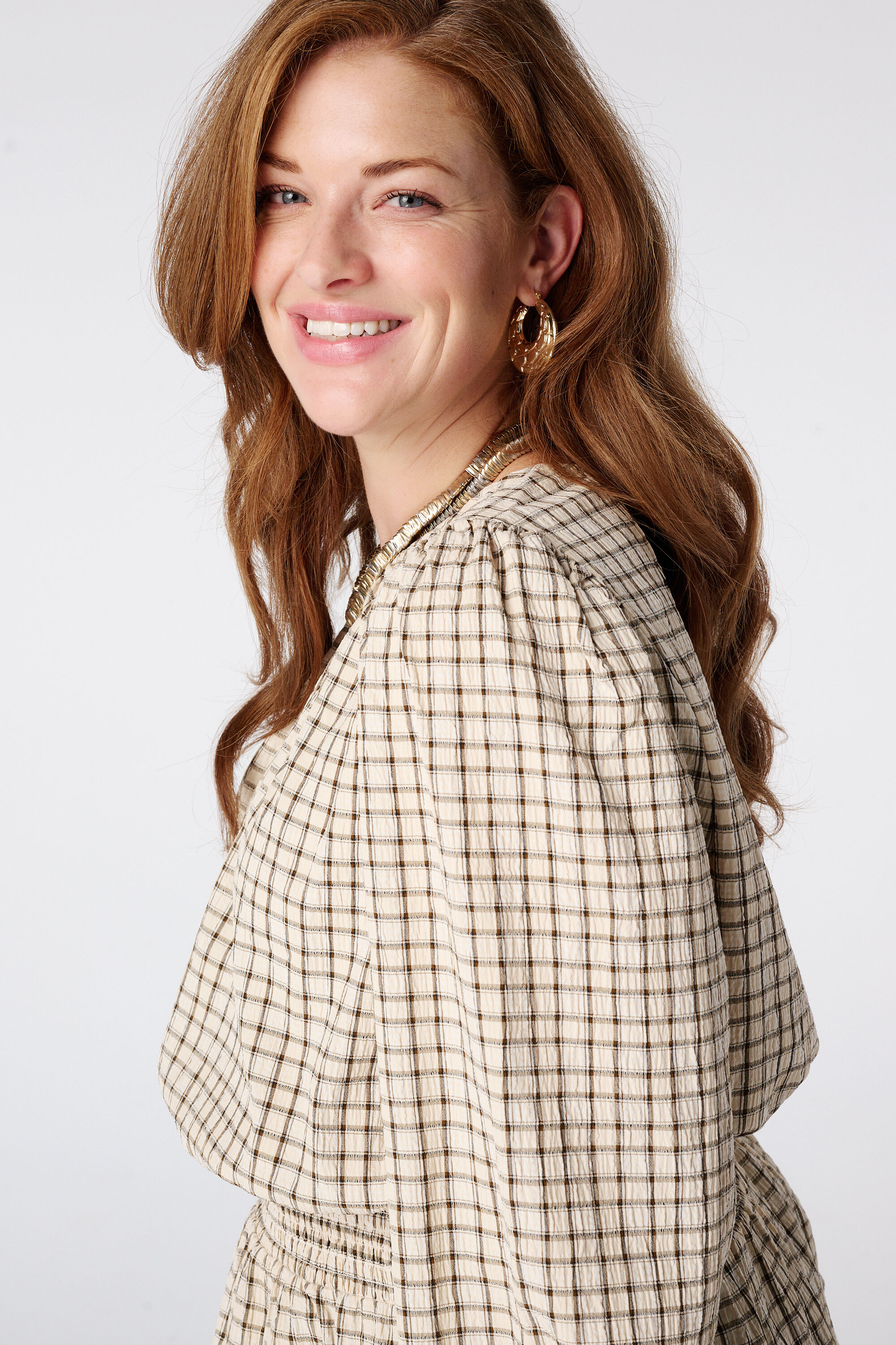 Geruite blouse image number 4
